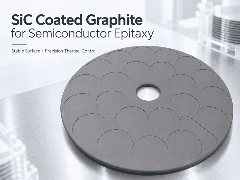 Por que o grafite é revestido com carboneto de silício para epitaxia semicondutora?